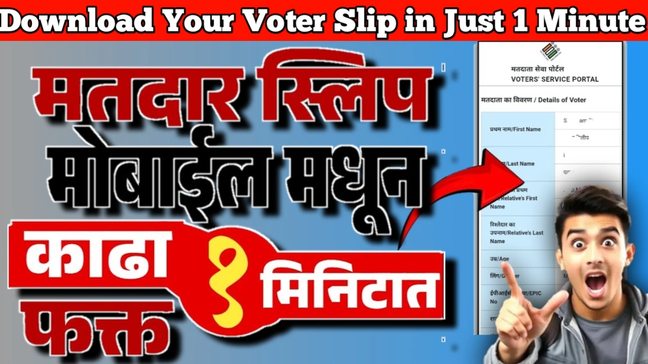 Download Your Voter Slip in Just 1 Minute Using Mobile: तुमची मतदार स्लिप मोबाईलवरून लगेच काढा